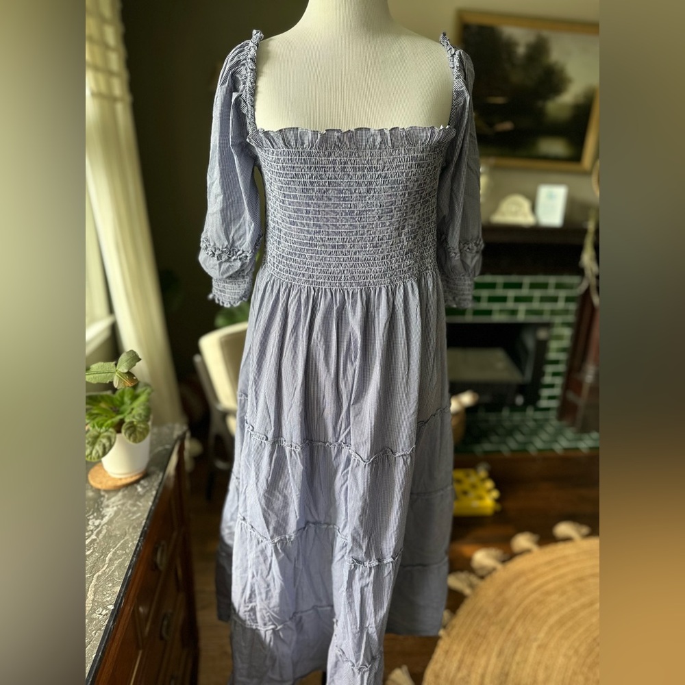 Hill House Original Blue Navy Gingham Nesli - Picture 6 of 7
